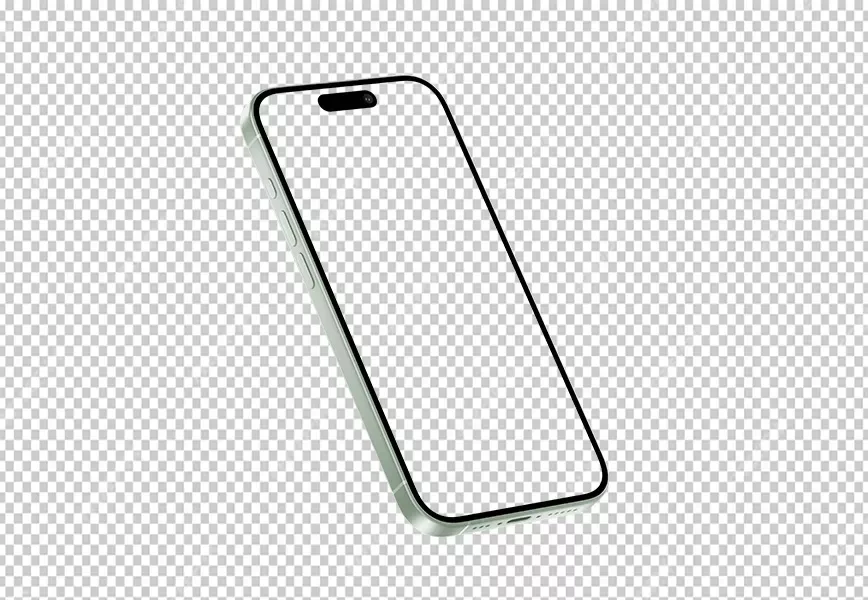 Free Premium PNG Iphone 15 Plus angle view