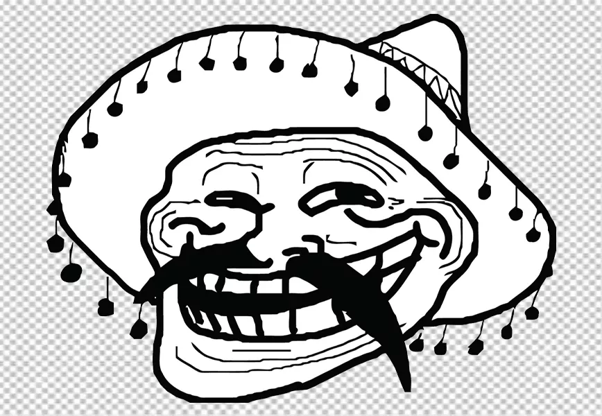 Free Premium PNG Internet troll Trollface Rage comic, others, game, white, face png