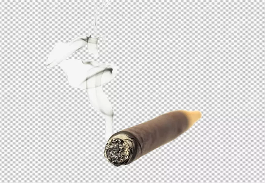 Free Premium PNG Cigarette with white smoke on transparent background png