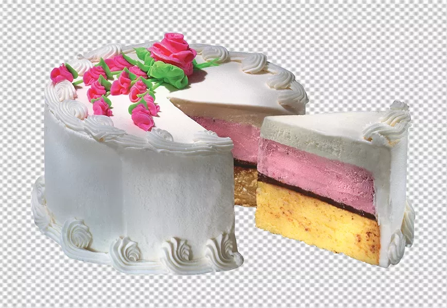 Free Premium PNG Delicious cake with fruits transparent background