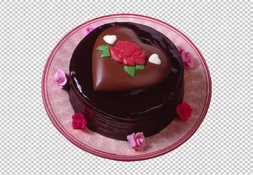 Free Premium PNG Chocolate pudding cake with chocolate sauce on  transparent background